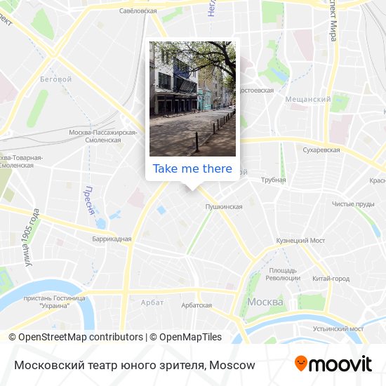 Московский театр юного зрителя map