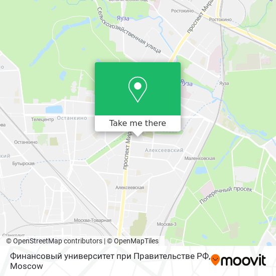 Финансовый университет при Правительстве РФ map