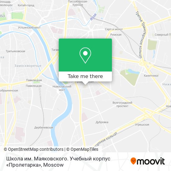 Школа им. Маяковского. Учебный корпус «Пролетарка» map