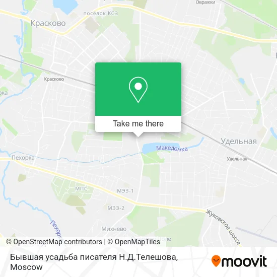 Бывшая усадьба писателя Н.Д.Телешова map