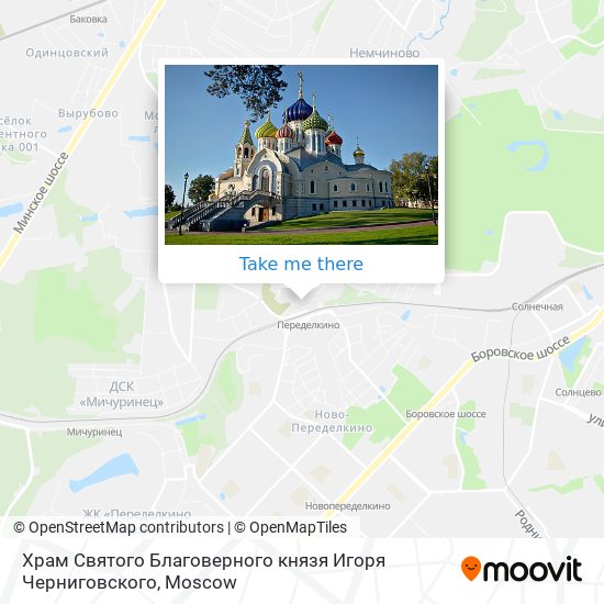 Храм Святого Благоверного князя Игоря Черниговского map