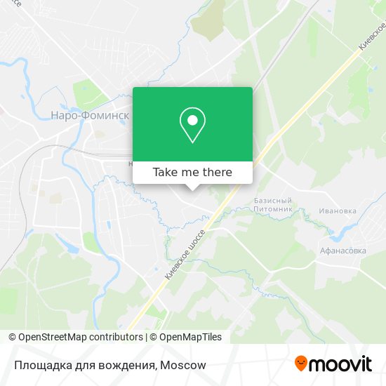 Площадка для вождения map