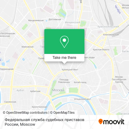 Федеральная служба судебных приставов России map