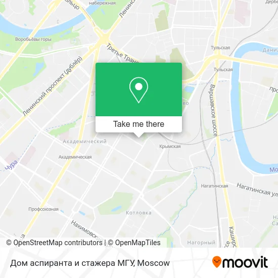 Дом аспиранта и стажера МГУ map