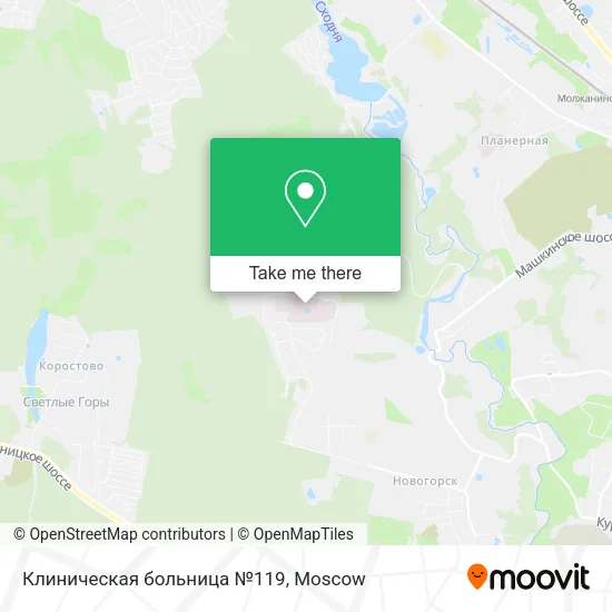 Клиническая больница №119 map