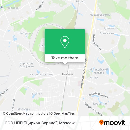 ООО НПП ""Циркон-Сервис"" map