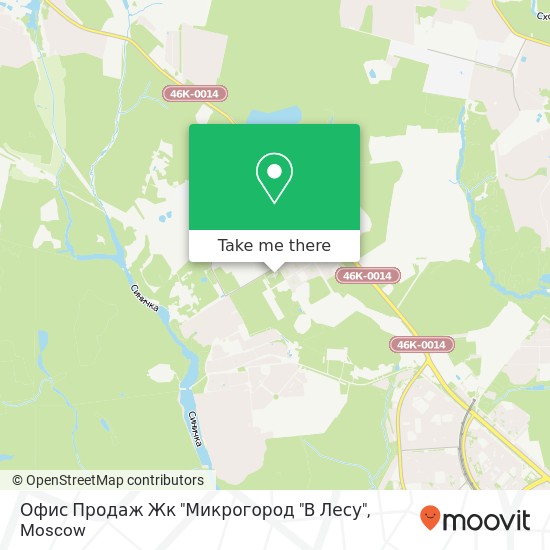 Офис Продаж Жк "Микрогород "В Лесу" map