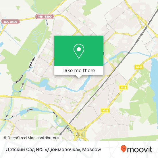 Детский Сад №5 «Дюймовочка» map