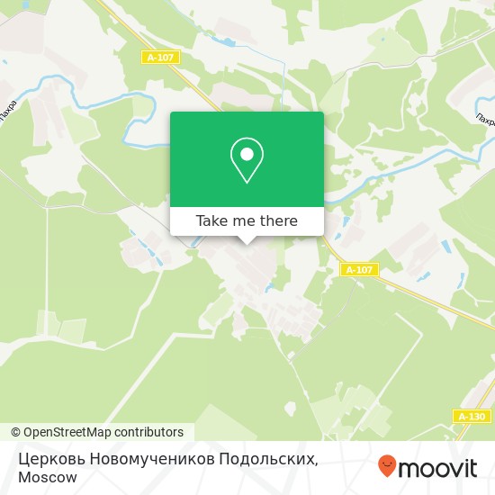 Церковь Новомучеников Подольских map