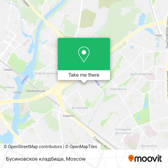 Бусиновское кладбище map