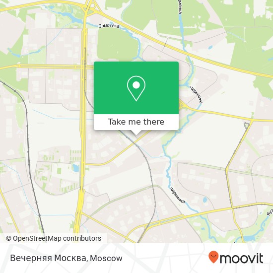 Вечерняя Москва map