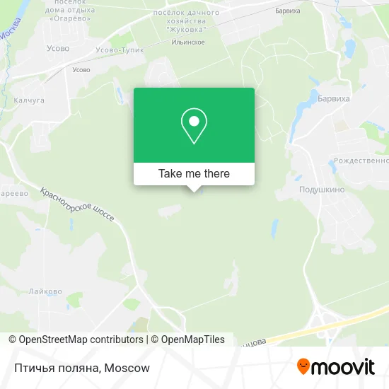 Птичья поляна map