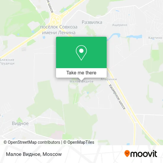 Малое Видное map