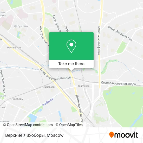 Верхние Лихоборы map