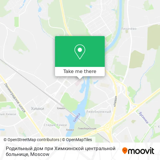 Родильный дом при Химкинской центральной больнице map