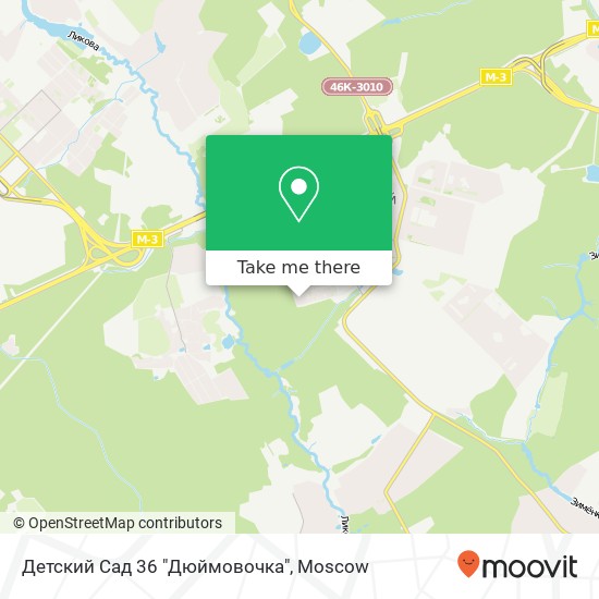 Детский Сад 36 "Дюймовочка" map