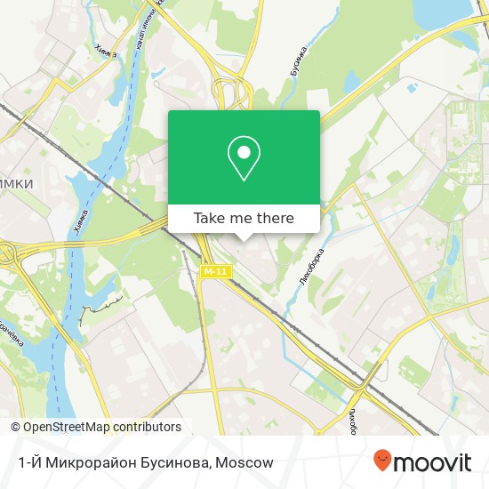 1-Й Микрорайон Бусинова map