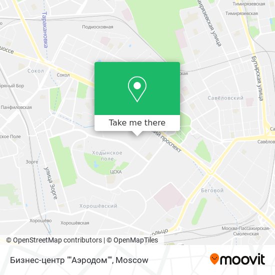 Бизнес-центр ""Аэродом"" map