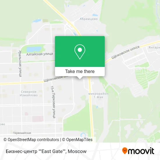 Бизнес-центр ""East Gate"" map
