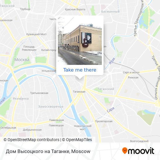 Дом Высоцкого на Таганке map