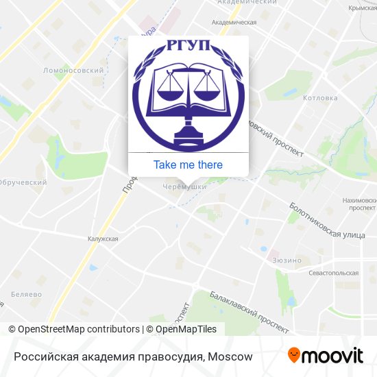 Российская академия правосудия map