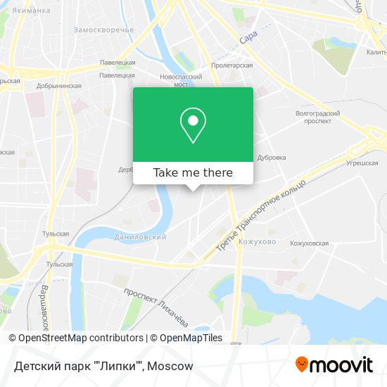 Детский парк ""Липки"" map