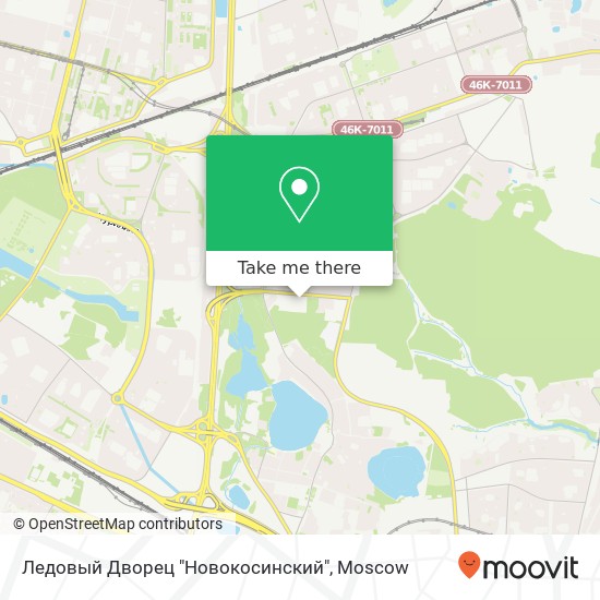 Ледовый Дворец "Новокосинский" map