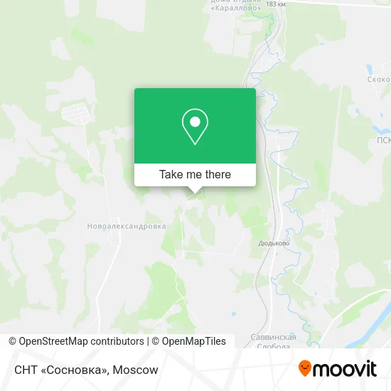 СНТ «Сосновка» map