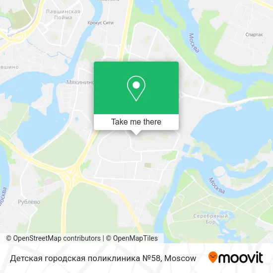 Детская городская поликлиника №58 map