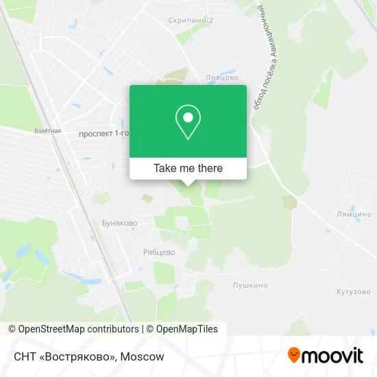 СНТ «Востряково» map