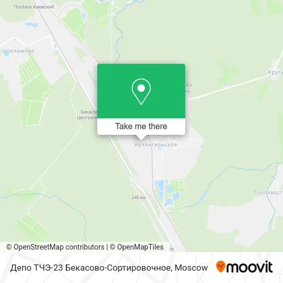 Депо ТЧЭ-23 Бекасово-Сортировочное map