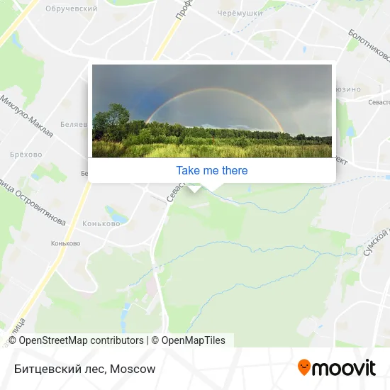 Битцевский лес map