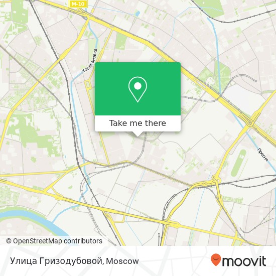 Улица Гризодубовой map