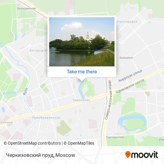 Черкизовский пруд map