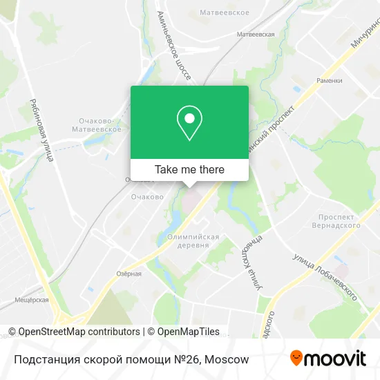 Подстанция скорой помощи №26 map