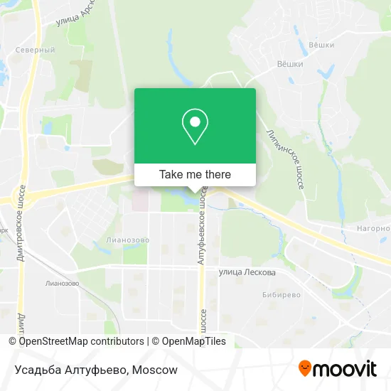Усадьба Алтуфьево map