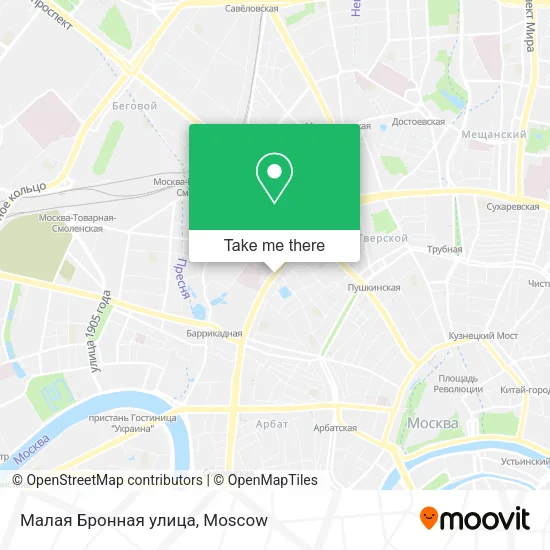 Малая Бронная улица map