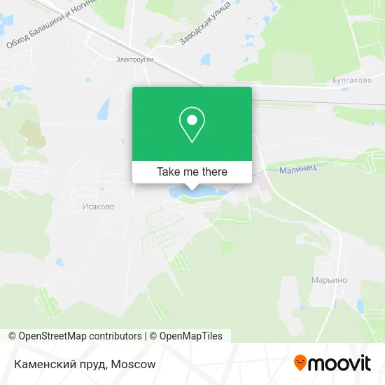 Каменский пруд map