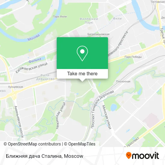 Ближняя дача Сталина map
