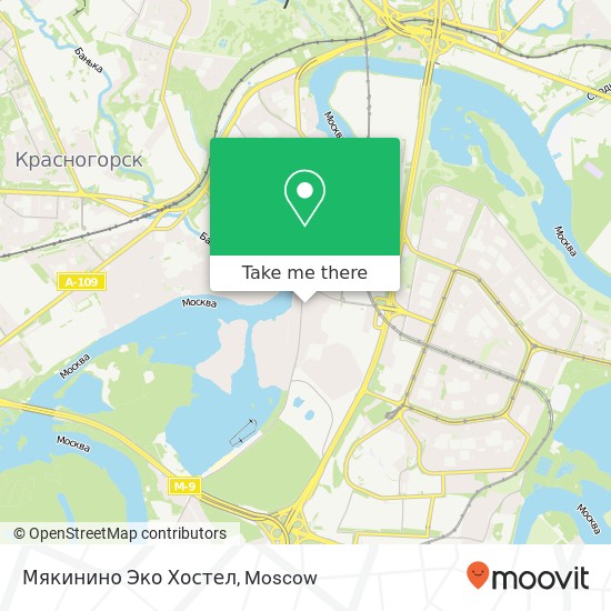 Мякинино Эко Хостел map