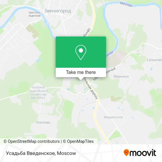 Усадьба Введенское map