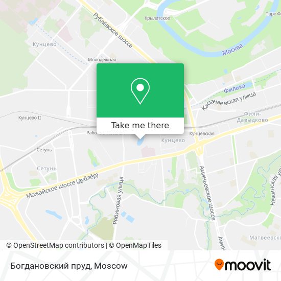 Богдановский пруд map