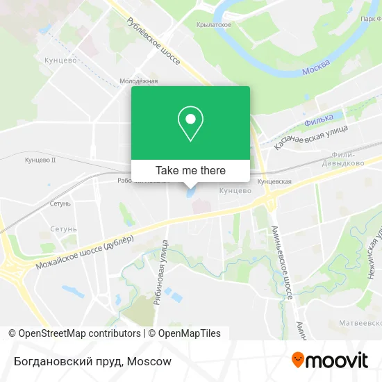 Богдановский пруд map