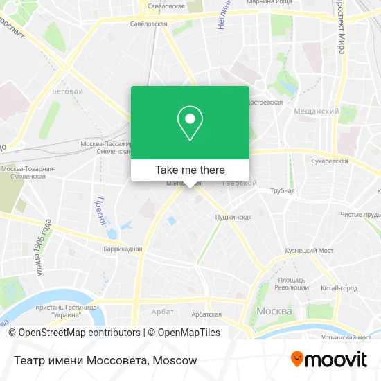 Театр имени Моссовета map