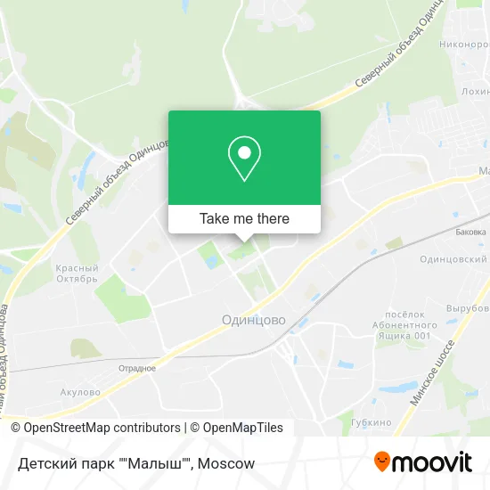 Детский парк ""Малыш"" map