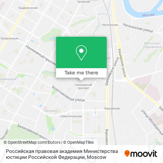 Российская правовая академия Министерства юстиции Российской Федерации map