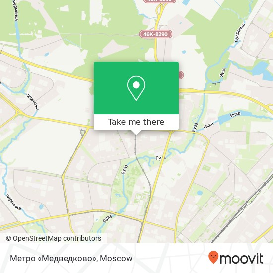 Метро «Медведково» map