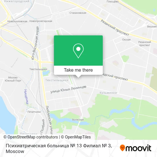 Психиатрическая больница № 13 Филиал № 3 map