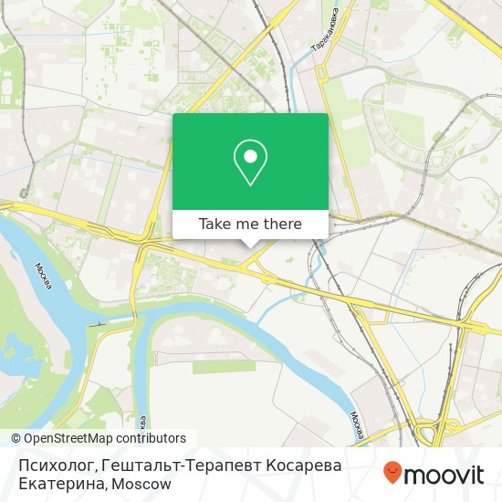 Психолог, Гештальт-Терапевт Косарева Екатерина map