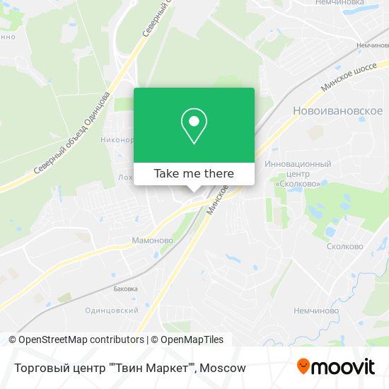 Торговый центр ""Твин Маркет"" map